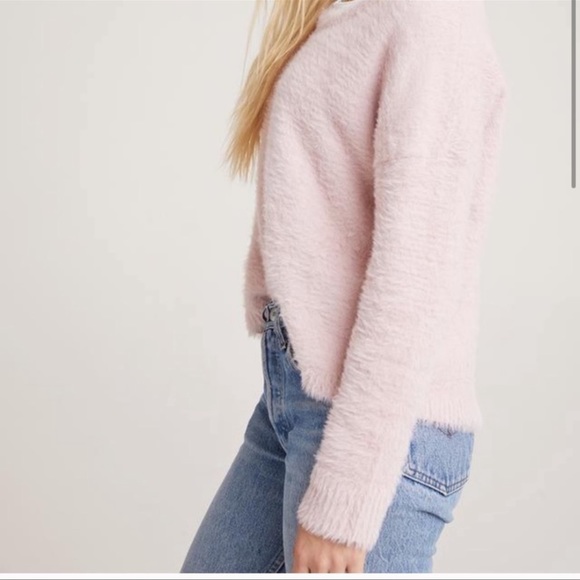 Bella Dahl fuzzy soft pink sweater size small - Picture 6 of 8